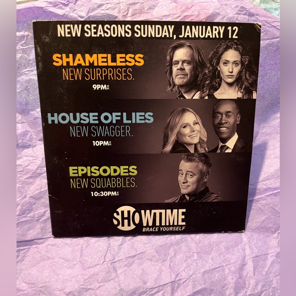 Shameless, House of Lies & Episodes | Showtime | DVD Combo
